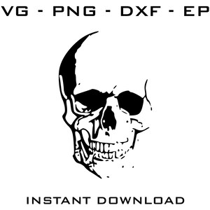 Skull SVG - Skull cut files - Skull Cricut - Skull Silhouette - Skull digital download