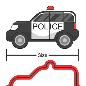 Cop Car SUV Cookie Cutter