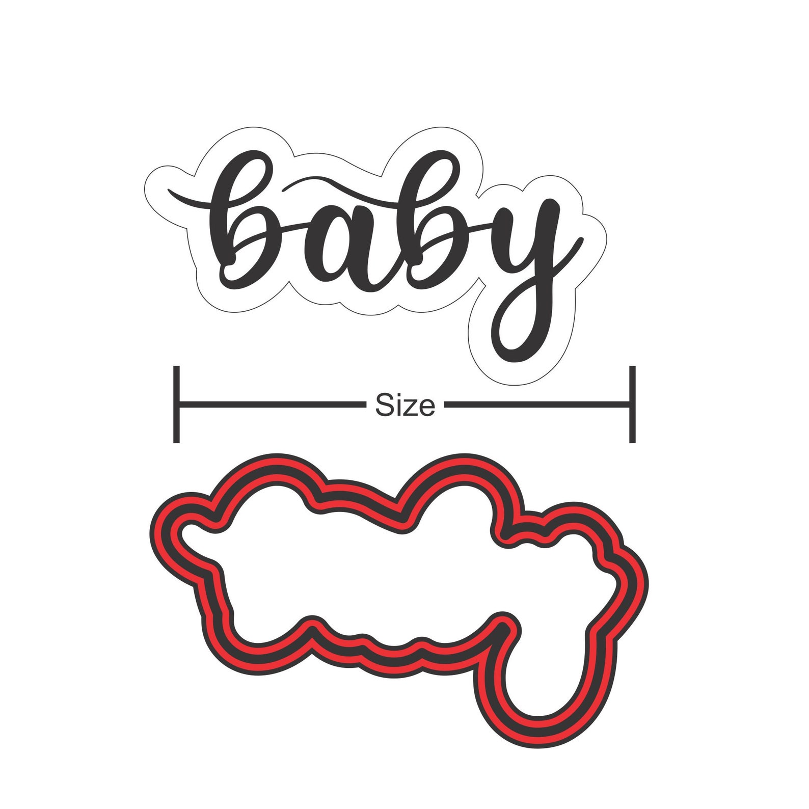 Baby Cookie Cutter - Etsy