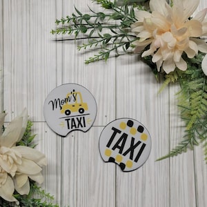 Mom&#39;s Taxi Car Coaster Set