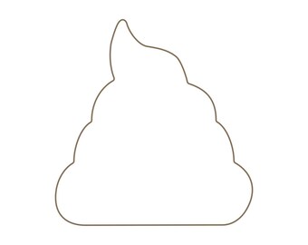 Poop Emoji Cookie Cutter