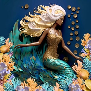 3D Mermaid 20 oz. Tumblers