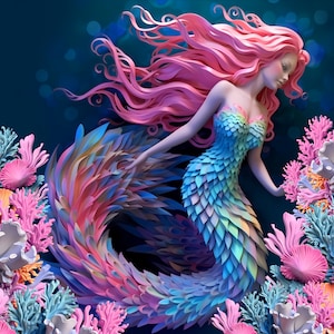 3D Mermaid 20 oz. Tumblers