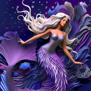3D Mermaid 20 oz. Tumblers