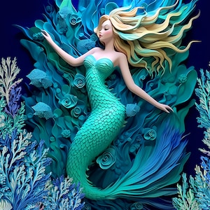 3D Mermaid 20 oz. Tumblers