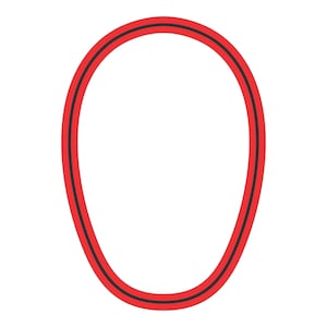 Oval Police Badge Cookie Cutter