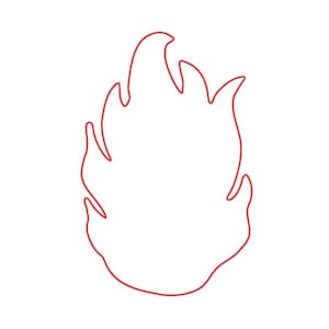 Firefighter Flames Cookie Cutter
