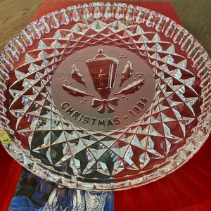 Waterford Crystal Plate - 1984