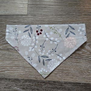 Light Spring Floral Over the Collar Pet Bandana - Size Small - Dog Bandana - Pet Accessories