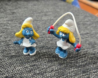 Figurine Schtroumpf Cycliste N°4 – Édition Rare 1979, Allemagne, Peyo Schleich