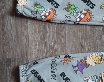 Rugrats Sweat Pants Leg Decal Gray Chuckie Tommy Nickelodeon Cartoon Size 1X Etsy