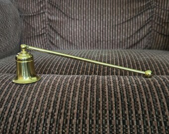 Brass Candle Snuffer long Handle Flexible Bell - Decor Brass - Vintage Elegance