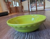 Vintage Chartreuse Fiesta Ware Individual Cereal Bowl Homer Laughlin - Retro Kitchen