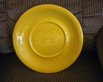 FiestaWare 75th Anniversary Platter Marigold Yellow - 12 inch - Fiesta Homer Laughlin Classic Quality