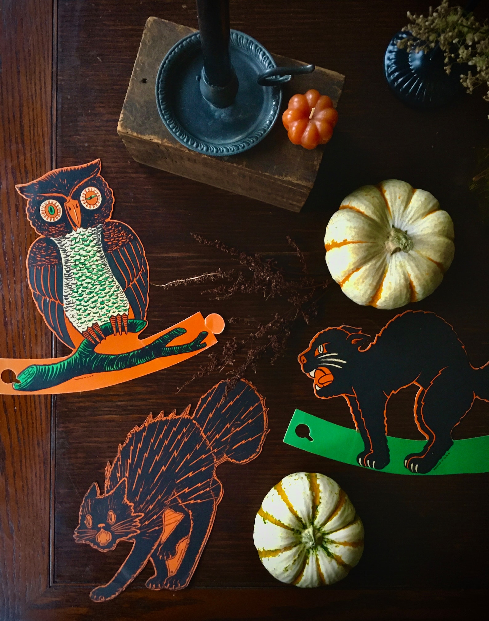 Beistle Vintage Halloween Owl Decoration: 1920s Beistle Standup (digital ...