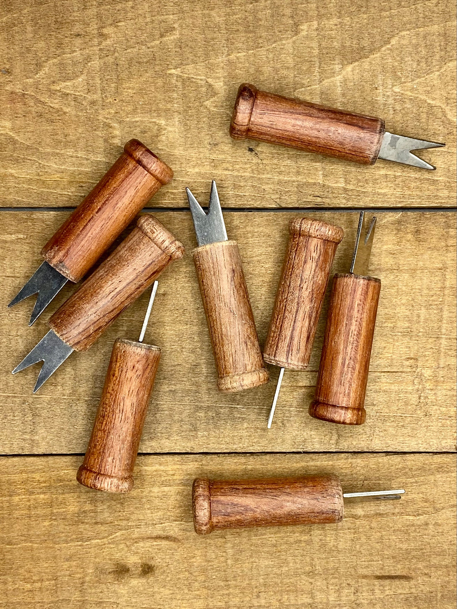 Vintage Wood Corn holders Boho Kitchen Decor Etsy