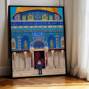 Felsendom Kunstdruck | Architektur | Al Aqsa / Palästina Arabische Kunst | Malerei