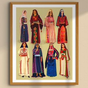 Thobes of Palestine  | Palestine Art | Tatreez art