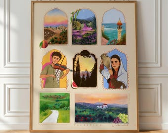 Scenes of Palestine III - Art Print | Palestinian Landscape Art