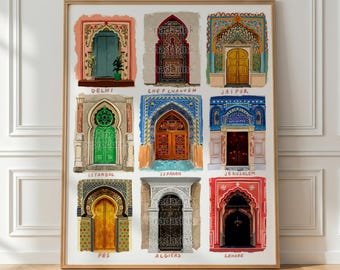Islamic Architecture - Art Print | Middle Eastern Decor | Arab/Persian/Indian Wall Art