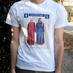 Palestine Stamp T-Shirt | 100% Cotton | Unisex fit T-Shirt | Palestinian Apparel