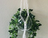 Macrame Plant Hanger - White or Beige