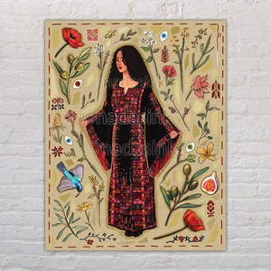 Palestinian Mosaic - Art Print | Palestine Art | Palestinian Women Art | Middle Eastern Decor/Wall Art