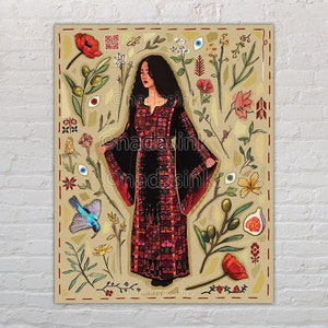 Palestinian Mosaic - Art Print | Palestine Art | Palestinian Women Art | Middle Eastern Decor/Wall Art