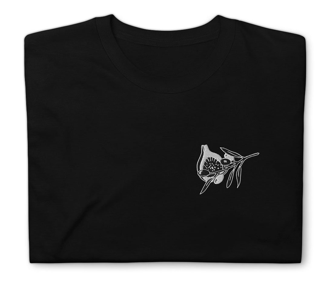 Fig and Olive Embroidered Tshirt Palestine Shirt Unisex Fit Etsy