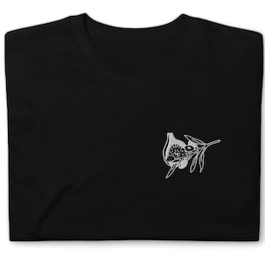 T-shirt ricamata con fico e oliva / Camicia Palestina / Vestibilità unisex