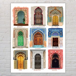 Islamic Architecture - Art Print | Middle Eastern Decor | Arab/Persian/Indian Wall Art