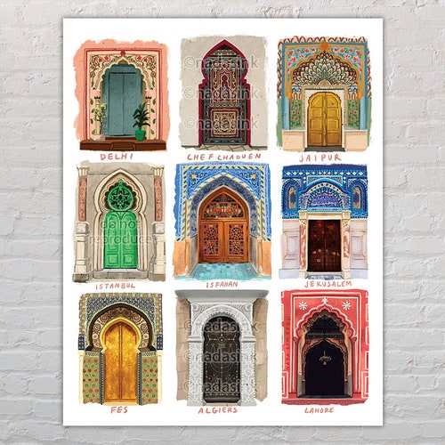 Islamic Architecture Art Print Middle Eastern Decor Etsy