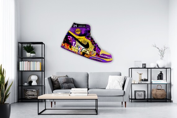 Air Jordan x Lakers Alu Painting / Pop art / Street art / | Etsy België