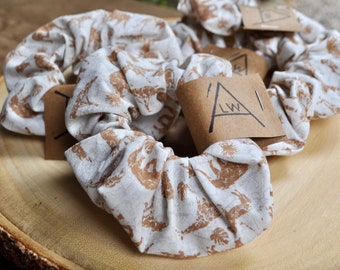 Scrunchie de cabelo de safari de animais selvagens