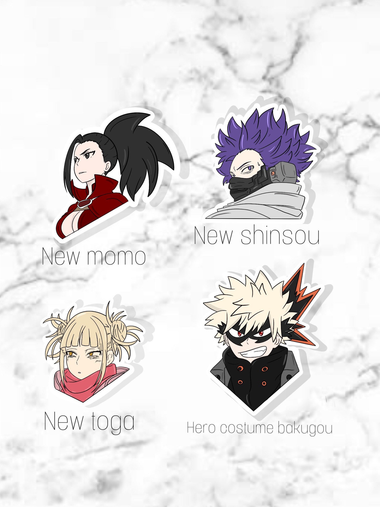 My Hero Academia Stickers | Etsy