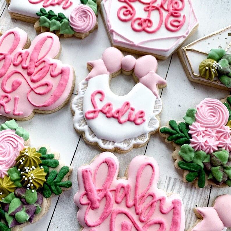 Baby Girl Bow Bib Cookie Cutter Baby Shower Etsy