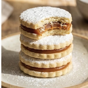 Peruvian Alfajores - Handmade Dulce de Leche Sandwich Cookies - Dessert Gift Box