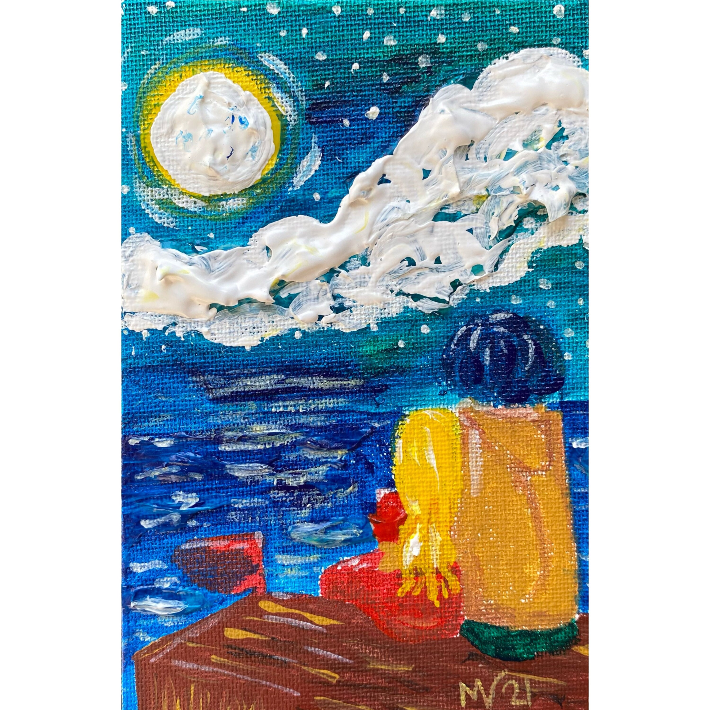 Loving Couple Painting Representing Love Original Art Romantic Etsy