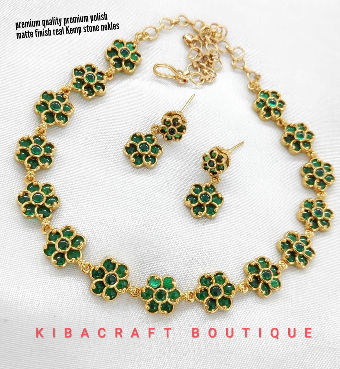 Traditional South Temple Jewellery Choker Set With Floral Tukdis