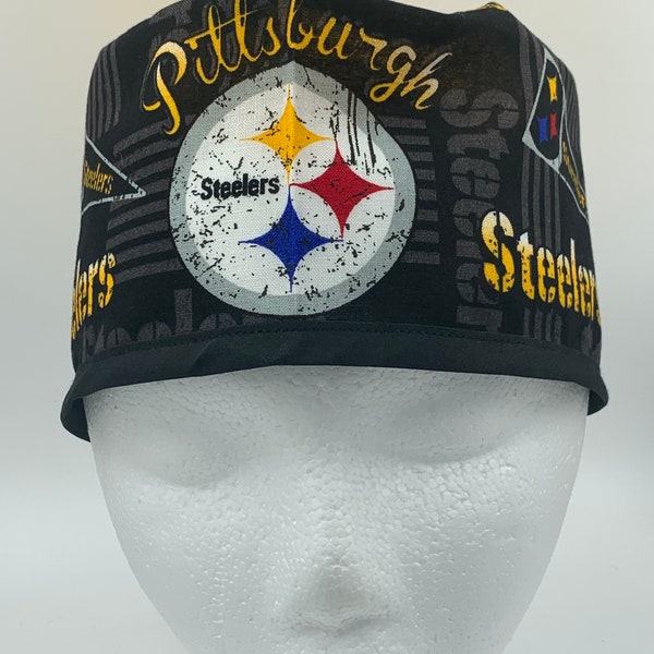 Scrub Cap/ Pittsburgh Steelers /chemo patient/doctor/ nurse/ health care/ cancer patient/ thank you gift/chef’s hat/ nfl/ surgical cap