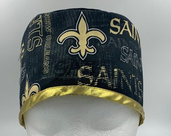 Scrub Cap/ New Orleans Saints/chemo patient/doctor/ nurse/ health care/ cancer patient/ thank you gift/chef’s hat/ nfl/ surgical cap