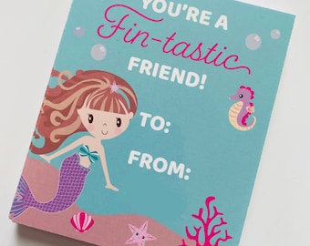 Mermaid Valentine | Instant Download