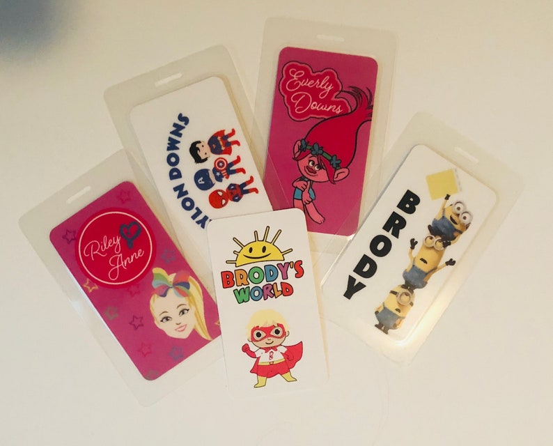 Kids Personalized Tags Backpack Tags Lunch Box Tags Etsy