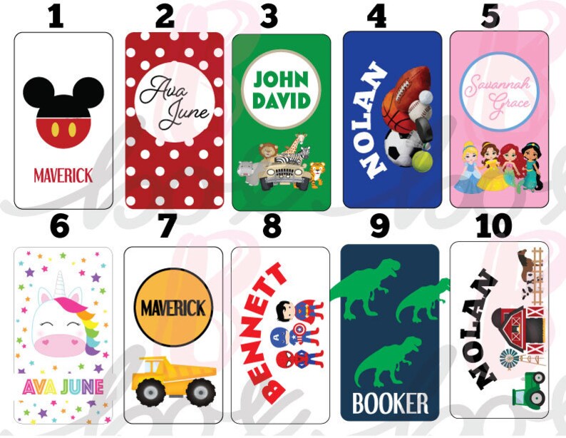 Kids Personalized Tags Backpack Tags Lunch Box Tags Etsy