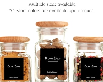 Custom Spice Jar Labels: Waterproof Kitchen Pantry Organization