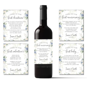 Engagement Party Milestone Wine Labels, Wine Basket Gift, Custom Wine Labels, Engaged Labels, Congratulations Wine Labels, Wedding Gift
