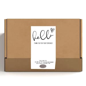 Custom Branded Package Box Label, Thank You For Your Purchase Logo Stickers, Order Label Template, Packaging Small Business Labels, Shipping