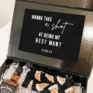 Funny Groomsmen Proposal Stickers, Personalized Will you be my Groomsman Labels for Gift Boxes, Best Man Proposal Custom Man of Honor Label