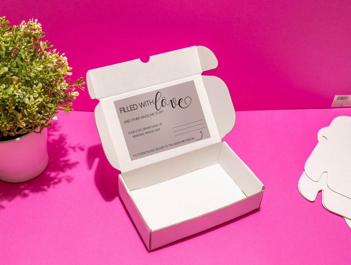 Seal Box Sticker Labels Custom Branded Packaging Box Product Etsy