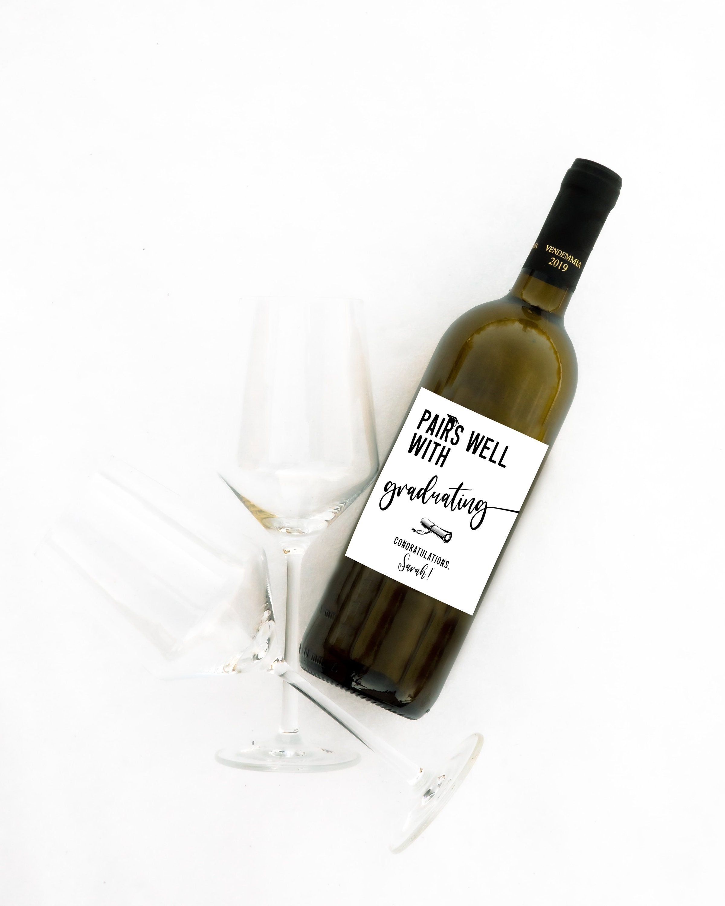 Personalized Wine Bottle Labels - Congratulations - View #6